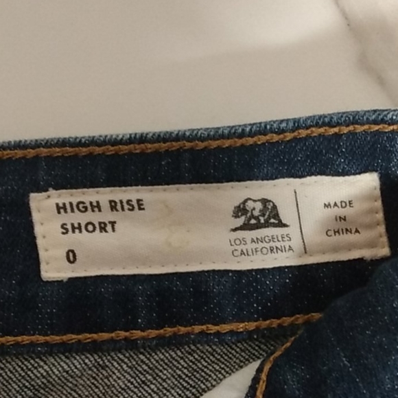 Bullhead Brand High Rise Raw Hem Jean Short Shorts - Picture 14 of 14